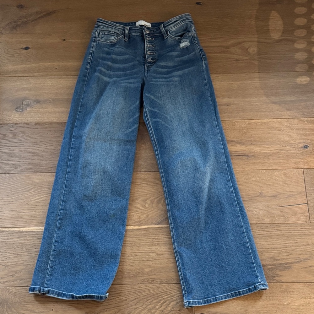 Vervet Wide-Leg Blue Denim Jeans